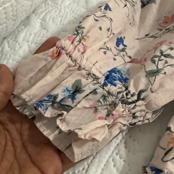 KOCH Blush flower Piper cropped top size small - puff sleeves. - Picture 8 of 9